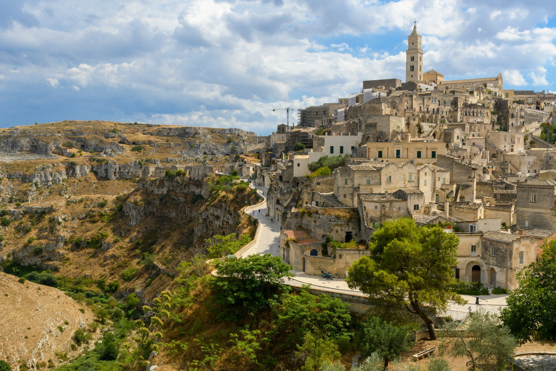Matera: Sassi illuminati al tramonto